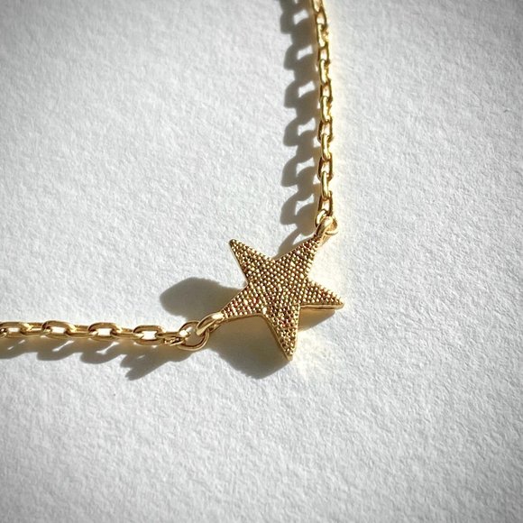Madewell NWT Shimmer Star Station Necklace - Picture 4 of 8